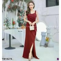 ราคา Garden Clothes ชุดเดรส เดรสราตรียาว แขนดุด สีพื้น ..ตะแกง สีแดงเลือดหมู (1732225614751697599)