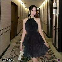 ราคา Garden Clothes ชุดเดรส เดรสสั้นคอชิดปรับรูดได้ เอวหลังซิป .. สีดำ (1732225589069122239)