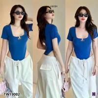 ราคา Garden Clothes ชุดจั๊มสูท บอดี้สูท แต่งช่วงอก แหวกตรงเอวสูง .. สีน้ำเงิน (1732225614606207679)
