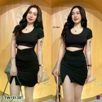 ราคา Garden Clothes ชุดเดรส เดรสเว้าเอว กระโปรง แหวกหน้า .. สีดำ (1732225613378783935)