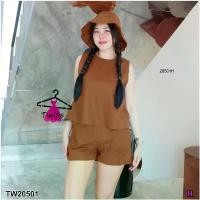 ราคา Garden Clothes ชุดเซ็ท SET 3 ชิ้น เสื้อคอกลม แขนกุด + กางเกงขาสั้น + หมวกทรงบัคเก็ต .. สีน้ำตาล (1732218735264238271)