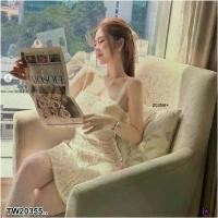 ราคา Garden Clothes ชุดเดรส เดรสลูกไม้สายเดี่ยวสั้น .. สีขาว (1732218728062290623)