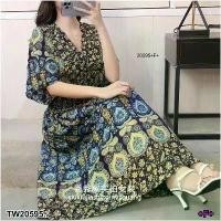 ราคา Garden Clothes ชุดเดรส เดรสทรงกิโมโน ลายกราฟฟิก .. สีกรม-เหลือง (1732218757986093759)