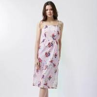 ราคา [COD] [Tiktok]ESP เดรสลายพู่กันดอกไม้ ผู้หญิง สีชมพูอ่อน | Paintbrush Floral Print Dress | 05656 (1731869017137579952)
