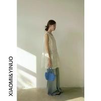 ราคา เดรสผ้าถัก สไตล์เลเยอร์ สำหรับเด็กผู้หญิง สไตล์เกาหลี สีขาวหวาน เสื้อกั๊กโครเชต์ เดรสเสื้อกลวง 2745, [โอฟาน] satin prom dress (1731630220182783922)