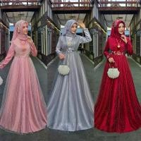 ราคา Dress Muslim เดรสผ้าซาร่า เดรสมุสลิม ชุดเดรสอิสลาม ชุดรายอมุสลิม แฟชั่นมุสลิม (1732183542846620876)