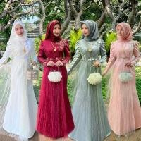 ราคา Dress Muslim เดรสทรงหางปลา เดรสมุสลิม ชุดเดรสอิสลาม ชุดรายอมุสลิม แฟชั่นมุสลิม อะบายาผ้าดัชเชสทั้งตัว (1732183545219286220)