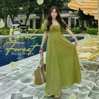 ราคา FLAT2112 FF0640 : SEOUL FOREST MAXI DRESS (1729867158358690361)