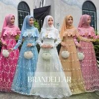 ราคา เดรสมุสลิม ชุดเดรสแฟชั่นผ้าซาร่า แต่งด้วยลูกไม้ Dress Muslim ชุดอิสลาม สวยๆ เดรสมุสลิม ชุดเดรสอิสลาม ชุดรายอมุสลิม (1732183544587191500)