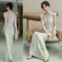 ราคา ชุดราตรีหางปลาผู้หญิง เรียบหรู คล้องคอยาว ประดับเลื่อม เหมาะสำหรับจัดเลี้ยง บรรยากาศเย็นและสดใส ขายส่ง มาใหม่ Lady Clothing Women เสื้อผ้า เสื้อ poem โครง ชุด bridgerton dress (1731154747226491482)