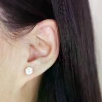 ราคา RAVIPA - Classic Single Round Diamond Stud Earrings (6mm) (1730376867906553964)