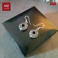 ราคา MT ต่างหูเงินแท้ รูปโดนัท แบบห้อย/ตะขอเกี่ยว 925 Sterling Silver Earrings (se243) MT Jewelry มณีธารา สินค้าดี (1731770967948035661)
