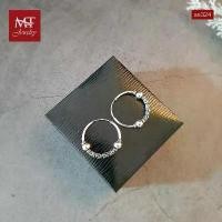 ราคา MT ต่างหูห่วงเงินแท้ ห่วง สไตล์บาหลี 925 Sterling Silver Earrings (se324) MT Jewelry มณีธารา (1732072848982967697)