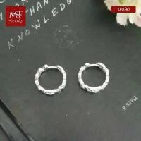 ราคา MT ต่างหูห่วงเงินแท้ ลายใบมะกอก Solid 925 Sterling Silver Earrings (se890) MT Jewelry มณีธารา สินค้าขายดี (1731927933588375174)