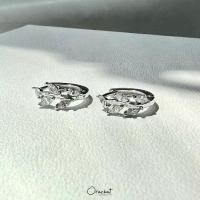 ราคา Glitter olive leaf half hoop 14k earrings. (ต่างหูห่วงลายใบมะกอก) (1729641291894917318)