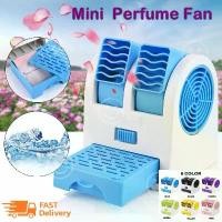 ราคา COD พัดลม พัดลมท่อคู่ ปรับขึ้น-ลงได้mini perfume turbine Fan(B0038) ใช้สาย USB หรือ ใส่ถ่าน AAA (1731665377408157196)