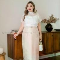 ราคา SSD87 เซตชุดไทยขาวแขนสั้น เสื้อผ้าพลัสไซส์ Plussize fashion ชุดคนอ้วน แฟชั่นสาวอวบ (1729736479465572854)