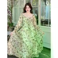 ราคา CA368 : Calorie Fashion Maxi dress สีเอิร์ธโทนลายดอกกุหลาบสวยหรู ดูดีผ้าพริ้ว (1730325296687909247)