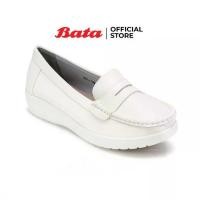 ราคา Bata LADIES'CASUAL รองเท้าลำลองสตรี รองเท้าพยาบาล MOCCASINE Nurse แบบสวม สีขาว รหัส 5511105 Ladiesflat Fashion (1729572239511620250)