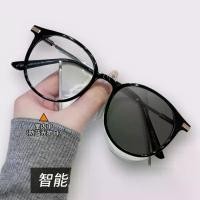 ราคา แว่นตาโฟโตโครมิก ไร้กรอบ สำหรับผู้ชาย สไตล์ธุรกิจ เหมาะสำหรับอ่านหนังสือและแล็ปท็อป ชา Chrome Heart square fashion glasses แว่นสายตาสั้น กรองแสงสีฟ้า ทรงกรอบเหลี่ยมนักบิน ต (1731843836973975409)