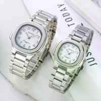 ราคา Senkq Men's S Square Watch Fashion stainless STEEL Waterproof LADIES Watch 33 (1732087988383484603)