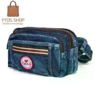 ราคา [พร้อมส่ง] กระเป๋าคาดอกคาดเอวผ้ายีนส์(JEANS) 10199#12421# ขนาดใหญ่/BIG Fashion (1731458599647677300)