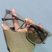 ราคา แว่นกันแดดเปลี่ยนสี สำหรับผู้ชายและผู้หญิง เหมาะสำหรับผู้สูงอายุ สไตล์ประจำวัน ชา Chrome Heart square fashion glasses แว่นสายตาสั้น กรองแสงสีฟ้า ทรงกรอบเหลี่ยมนักบิน ผู้ห (1731861799873644401)