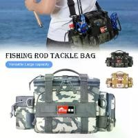 ราคา Fishing bag กระเป๋าตกปลา กระเป๋าผู้ชาย ใส่อุปกรณ์ตกปลา ใส่ของได้เยอะ กันน้ำได้ (1731030291811568476)