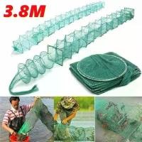 ราคา ที่ดักปลา มุ้งดักปลา ตาข่ายดักปลา กระชังปลา ดักจับกุ้งปลา 3.8M 19ชั้น กรงดักจับกุ้งแบบพกพาพับได้ Fishing Net ลอบดักกุ้ง ดักปลา ไอ้โง่ ดักกุ้ง ดักปลา (1730201261239732301)