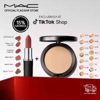 ราคา [ลด 15%] M.A.C Studio Fix Powder Plus Foundation 12g แป้งผสมรองพื้นแมคตลับดำในตำนาน ให้ลุคผิวเบลอแมตต์ คุมมันมากขึ้น สูงสุด 24 ชม.** x MAC Macximal Matte Lipstick- ลิปสติกเนื้อแม (1731883101641541460)