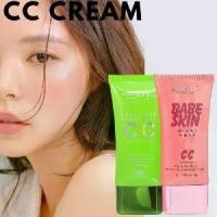ราคา [COD] CC Babe skin cream 40 ml. CC baby skin & skin care foundation cream base pink make up base (1731961905958848904)