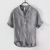 ราคา เสื้อยืดคอวีสด เทรนด์จีน L888 เสื้อผ้าลินินย้อนยุคสำหรับผู้ชาย สไตล์ลำลอง สีพื้น แขนสั้น เสื้อผ้าผู้ชาย มีขายส่ง squid game คมแฝก แจ็คเก็ต สะท้อน แสง thun ทหาร ย (1731788554328377836)