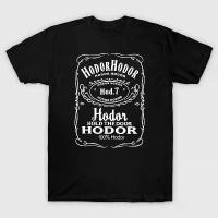 ราคา เสื้อยืด Hodor Game of Thrones สไตล์ยุโรปและอเมริกา วัสดุผ้าฝ้าย แขนสั้น ดีไซน์ HOLD THE DOOR (1731774500448798477)