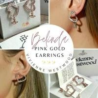 ราคา Vivienne Westwood ต่างหูวิเวียน รุ่น Belinda สี Pink Gold ของแท้ ขนาด 1.8 cm x 2.8 cm ดีไซน์หวานหรู พร้อมส่ง (1731493301879408171)