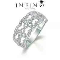 ราคา (Total all mo Clover Motif) แหวนเพชรโมซาไนต์แท้ล้วน ลวดลายใบโคฟเวอร์ จาก Impimo Thailand ชูบนตัวเรือนเงินแท้ 925 ชุบทองคำ 18K White Gold (1732190689552468064)
