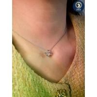 ราคา สร้อยคอMerkaba(Rose Quarlz)ตัวเรือนทองคำ9K White Gold (1731761081658475910)