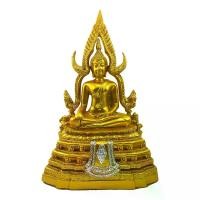 ราคา Certified productsพระพุทธชินราช หน้าตัก 5 นิ้ว สูง 12 นิ้ว สีทอง Chinnaraj Buddha Statue Gold knee to knee 5 inch 12 inch H. (BUD-008) (1732168637252404626)