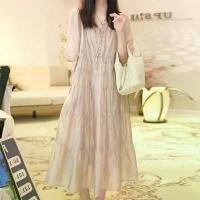 ราคา เดรสผู้หญิง เดรสไฮเอนด์ เก๋ไก๋ คอวี กระโปรงเค้กกระชับสัดส่วน สำหรับผู้หญิง 2023 ฤดูร้อน เอวผูกเชือก วันหยุดชายทะเล กระโปรงยาว Dress Women Clothing Lady เสื้อผ้า zimmermann laur (1730898209240091153)