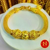 ราคา สร้อยข้อมือทอง ชุบทอง น้ำหนัก 2 บาท ปกทอง ร้าน Noppakhun Gold (1731553298209801640)