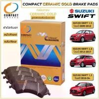 ราคา [COD] pact Ceramic Gold ผ้าเบรค (หน้า-หลัง) Suzuki Swift 2009-ปัจจุบัน 1.5,1.2,GA,GL,GLX ผ้าเบรก ดิสก์ ดรัม (1731868462870201687)
