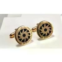 ราคา กระดุมข้อมือ คัฟลิงค์ Cufflinks BvIgari 18k Gold Round กระดุมข้อมือของขวัญผู้ชาย กระดุมสูท บล็อกบัสเตอร์ (1732191637195752597)