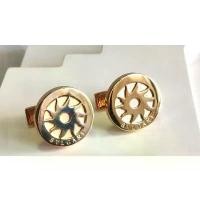 ราคา Cufflinks(คัฟลิงค์) BvIgari 18k Gold Round กระดุมข้อมือของขวัญผู้ชาย กระดุมสูท สวัสดิการสด (1731898131912820631)