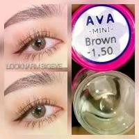 ราคา KT mini ava brown, Gray Dia 14.2 คอนแทคเลนส์ค่าน้ำ 55% (1729595536828172684)