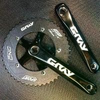 ราคา ชุดจานสำหรับฟิกเกียร์ Gray Crankset ขนาด 48 ฟัน (1732291113651964610)