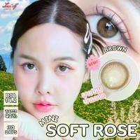 ราคา คอนแทคเลนส์ Mini Soft Rose (Luxzylens Limited) ขนาดมินิ Brown / Gray / Black (1731574362623346189)