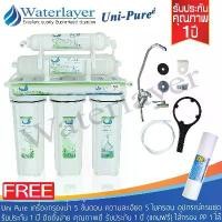 ราคา ของแท้ 100% Uni Pure Green เครื่องกรองน้ำดื่ม 5 ขั้นตอน คุณภาพดี ติดตั้งง่าย ความละเอียด5ไมครอน สามารถกรองกลิ่น สี สารเคมี คลอรีน(แถมฟรี ไส้PP1ชิ้น) พร้อมอุปกรณ์ติดตั้งครบชุด รับประกัน 1 ปี (173207249