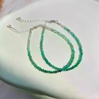 ราคา SERENA สร้อยข้อมือหินแท้ 2mm "อาเกต สีเขียว" (Green Agate) with Silver 925 ขายดี (1731949917933503896)