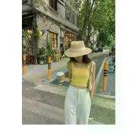 ราคา หมวกสานทรง Dumont (B39) หมวกสานปีกกว้าง หมวกกันแดด หมวกสไตล์เกาหลีหมวกกันแดด Sun hat (1731187050953934481)