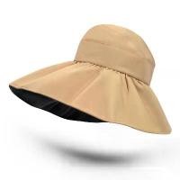 ราคา COD หมวกกันแดดปีกกว้างใบใหญ่ หมวกกันแดดกันยูวี UV protection sun hat (1731658521346212988)