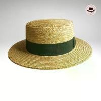 ราคา จัดส่งทันที. BOATER HAT Brown สายรัดสีดำ 57-58 cm. (1732137010711266430)
